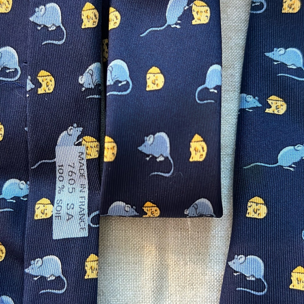 100% Silk - Vintage Hermès Men's Tie